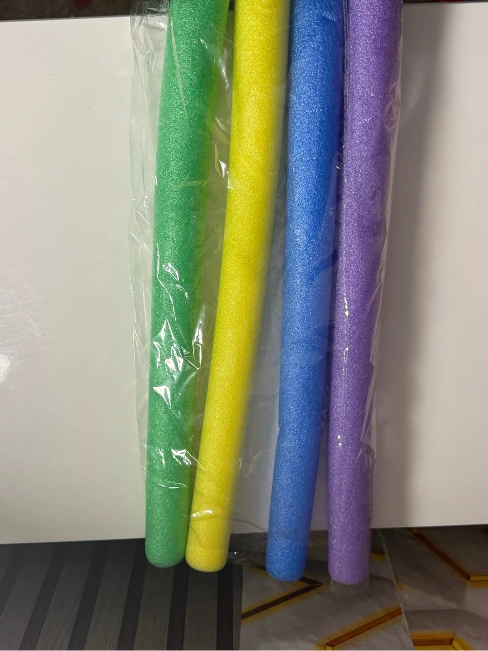 Party Foam Pool Noodle Set - Green, Yellow, Blue, Purple